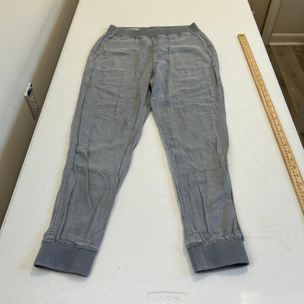 Vanilla Star Grey Utility Joggers Elastic Waist Ribbed Cuffs Size S